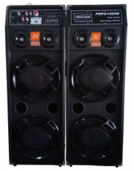 Set 2 Boxe Audio Profesionale Smart Gadget 2329 360w Bluetooth Card Usb Negru 