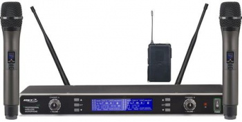 Set 2 Microfoane Profesionale Wireless Cu Receiver Uhf 100 M 16 Canale