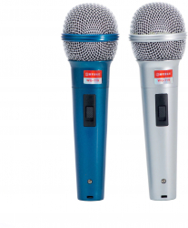 Set De 2 Microfoane Dinamice Klausstech Fir Unidirectionale 600 Ohmi Analog Xlr 50hz - 16khz 50 Hz 16000 Hz Cablu 3 M Gri/albastr 
