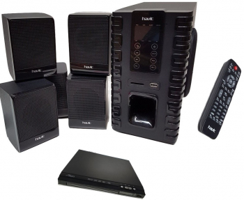 Set De 6 Boxe Audio Havit 5.1 + Dvd Player Putere Rms 60 W Impedanta 4 Ohmi Cititor De Carduri Sd Si Interfata Usb Telecomanda Inclu 