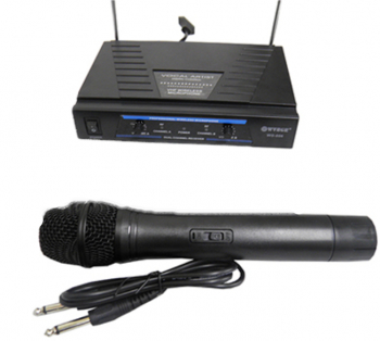 Set Microfoane Profesionale Wireless Lavaliera Headset Receiver Dublu 