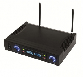 Set Microfoane Wireless 100 M Receiver 2 Canale 