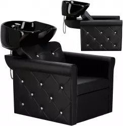 Scafa coafor Milo pentru salonul de coafura si frizerie bol mobil ceramic armatura baterie casca 