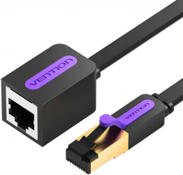 Vention ICBBD Flat Network Cable Extension 0.5m Black 