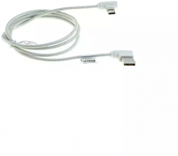 1m Cablu de date USB TIP C USB-C la USB conector la 90 de grade Culoare Alb 