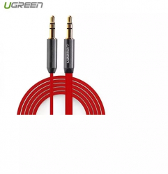 3.5mm Male-Male Audio Jack Ultra Flat cable Lungime 1 Metru Culoare Rosu 