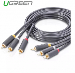 3 RCA to 3 RCA Audio Cable Male to Male Aux Cable Lungime 1.5 Metri 