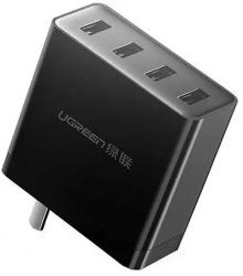 4 port UE incarcator rapid DC 5V / 6.8A 34W max 1.5 Metrii Culoare Negru 