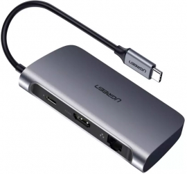 6in1 USB-C PD C Type USB C to 4K HDMI USB-C PD RJ45 2x USB 3.0 