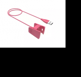 Adaptor incarcator USB pentru Fitbit Charge 2 Culoare Roz cabluri componente