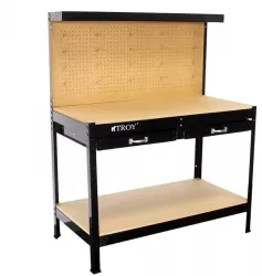 Banc de lucru cu panou perforat si sertare Troy 90014 100 Kg 