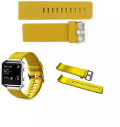 Bratara TPU Silicon pentru Fitbit Blaze Marime XS Culoare Galben 
