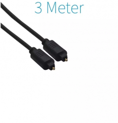 Cablu Optic 2x Toslink - Stecher Optic Lungime 3 Metri 