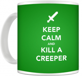 Cana Minecraft Keep calm and kill a creeper 330ml mug207 