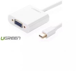 Convertor Mini Display Port la VGA Culoare Alb 