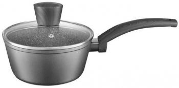 Cratita cu capac AMBITION Loft 16cm 1.2L invelis Qualum Basic Stone 