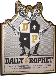 Decoratiune Perete Harry Potter - Daily Prophet Lemn 30 x 35 cm 