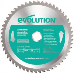 Disc pentru fierastrau circular taiere aluminiu Evolution EVOBLADEAL-0422 O180 x 20 mm 54 dinti 