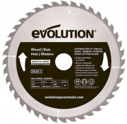 Disc pentru fierastrau circular taiere lemn Evolution GW255TCT-40 O255x25.4 mm 40 dinti 