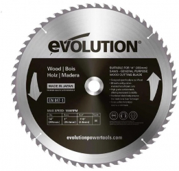 Disc pentru fierastrau circular taiere lemn Evolution GW355TCT-60 O355x25.4 mm 60 dinti 