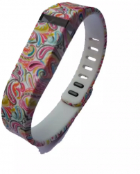 FloralFlex Bratara TPU pentru Fitbit Flex Marime L Culoare Spring Flex 2 