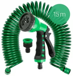 Furtun extensibil de gradina cu pistol pentru pulverizare apa SG10814 Grafner 20633 15 m