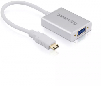 Convertor HDMI la VGA 3.5MM Audio si Mirco USB Culoare Argint 
