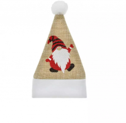 Husa decorativa pentru tacamuri tip caciula Gnom 8x11cm 