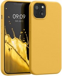Husa Kwmobile pentru Apple iPhone 13 Silicon Galben 55878.191 