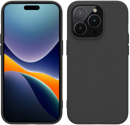 Husa Kwmobile pentru Apple iPhone 14 Pro Silicon Negru 59081.47 