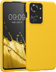 Husa Kwmobile pentru OnePlus Nord 2T Silicon Galben 58764.165 