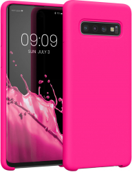 Husa Kwmobile pentru Samsung Galaxy S10 Silicon Roz 47732.77 