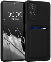 Husa Kwmobile pentru Xiaomi Redmi Note 11 Pro/Redmi Note 11 Pro 5G Silicon Negru 58923.47 