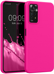 Husa Kwmobile pentru Xiaomi Redmi Note 11 Pro/Redmi Note 11 Pro 5G Silicon Roz 57373.77 