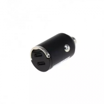 Incarcator auto dual USB-C cu 2 porturi USB-C 40W USB-PD 2x20W 
