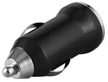Incarcator auto USB 2.1A negru pentru smartphone-uri si tablete 