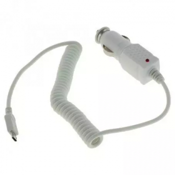 Incarcator de masina Micro-USB 1A alb 