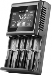 Incarcator pentru baterii cilindrice Li-ion si Nimh everActive UC-4000 