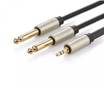 Jack audio de 3.5mm la 2 x 6.35mm Jack Y-Splitter Lungime 3 Metri 