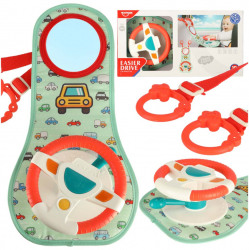 Jucarie interactiva bebelusi - Volan cu activitati multiple multicolor 