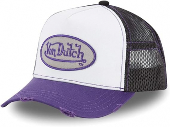 sapca Von Dutch pentru barbati mov alb - OUTLET 