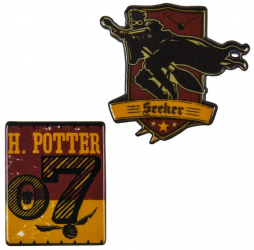 Set 2 Insigne Harry Potter Quidditch 4 x 3.5 cm 