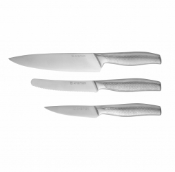 Set cutite AMBITION Acero 3 piese include cutit legume si fructe 11.5cm 
