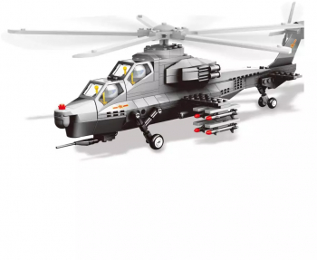 Set de construit din blocuri lego model ELICOPTER din 283 piese 