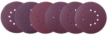 Set discuri abrazive pentru masinile de slefuit Scheppach 5903801701 O225 mm granulatie 80-240 6 piese 