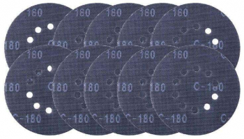 Set discuri abrazive pentru masinile de slefuit Scheppach 7903800709 O225 mm granulatie 80-180 10 piese 