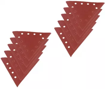 Set discuri abrazive triunghiulare pentru masinile de slefuit Scheppach 7903800601 granulatie 80 10 bucati 