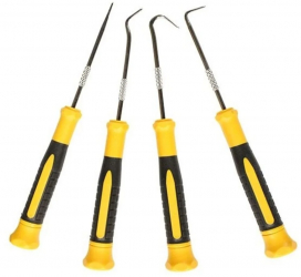 Set instrumente cu varf ascutit si carlige Wert 2690 170 mm 4 piese 