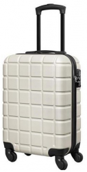 Troler cabina avion cu carcasa rigida TSA 52cm x 35cm x 20cm bej Vivo SC20 