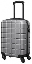 Troler cabina avion cu carcasa rigida TSA 52cm x 35cm x 20cm gri Vivo SC20 